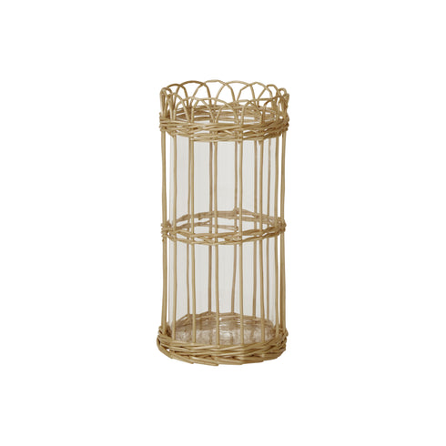 Braided, Lantern, H29xD14cm, Natural Brown